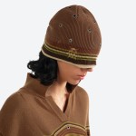 Metal Eyelet Layered Beanie